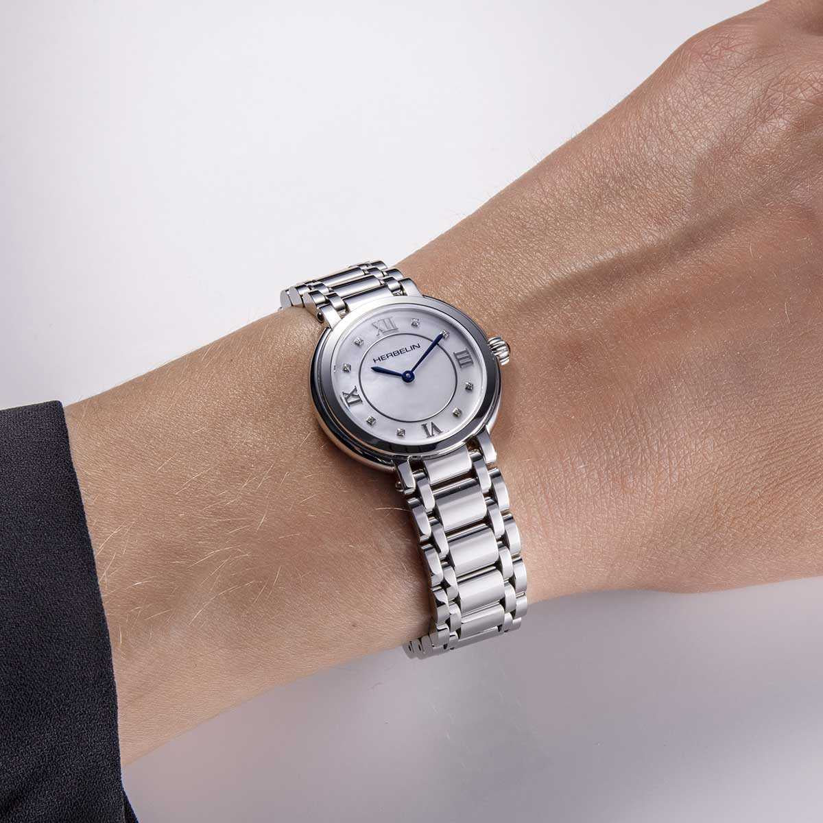 Herbelin Galet  Ladies Silver Watch