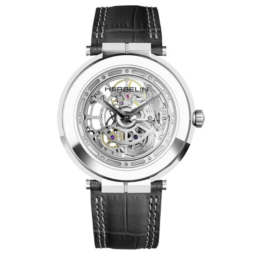 Herbelin Newport Slim Mechanical Men's Silver Watch