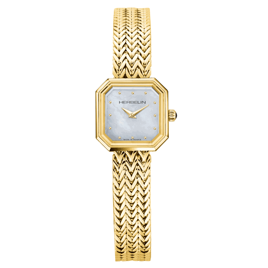 Herbelin Octogone  Ladies Gold Watch
