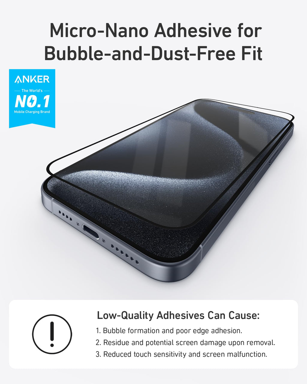 Anker Screen Protector Kit  (Privacy, 2-Pack)