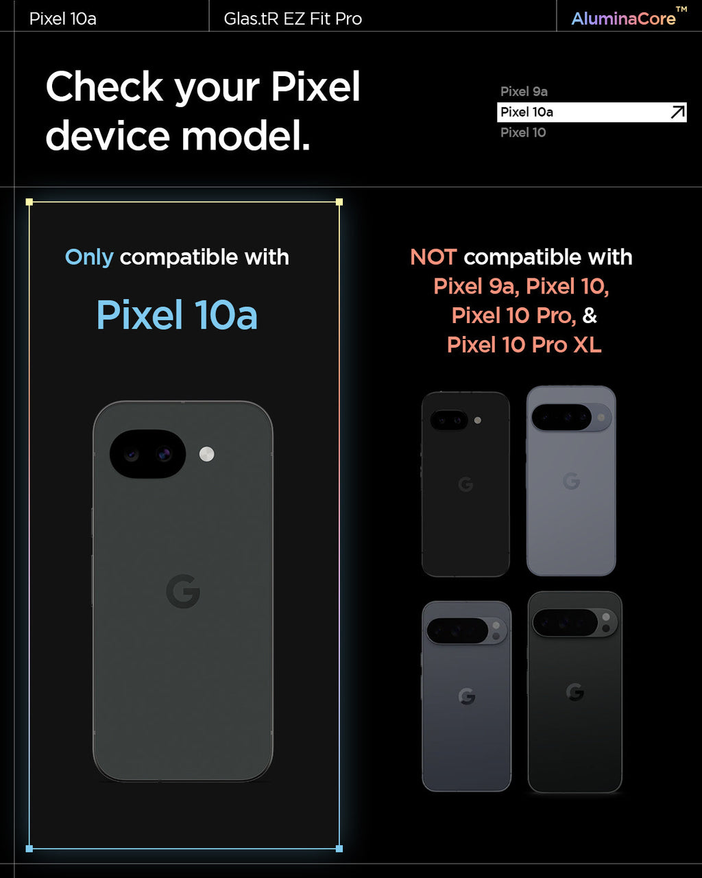 Pixel 10a Series - GLAS.tR EZ Fit Pro