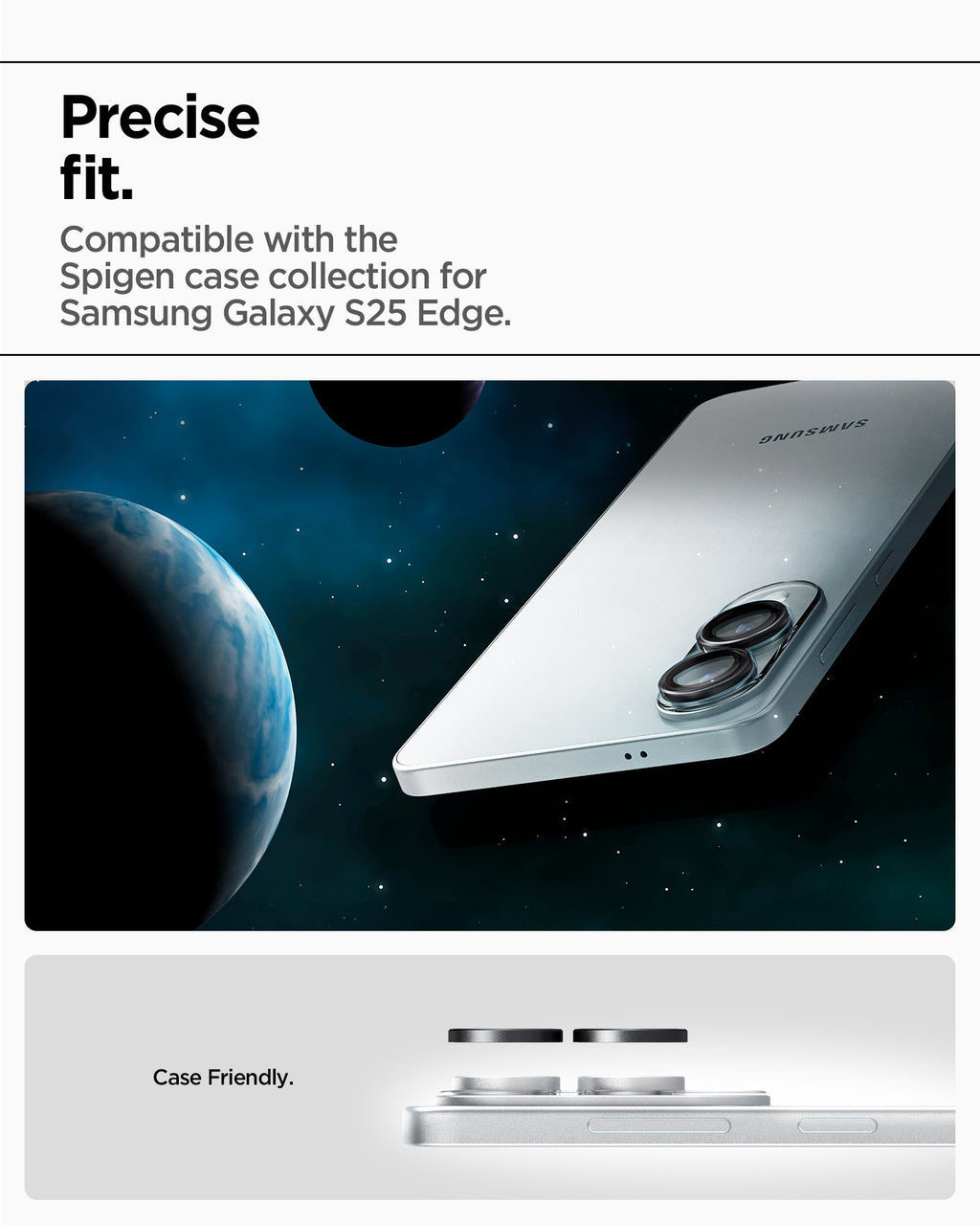 Galaxy S25 Edge - Optik EZ Fit Lens Pro Protector
