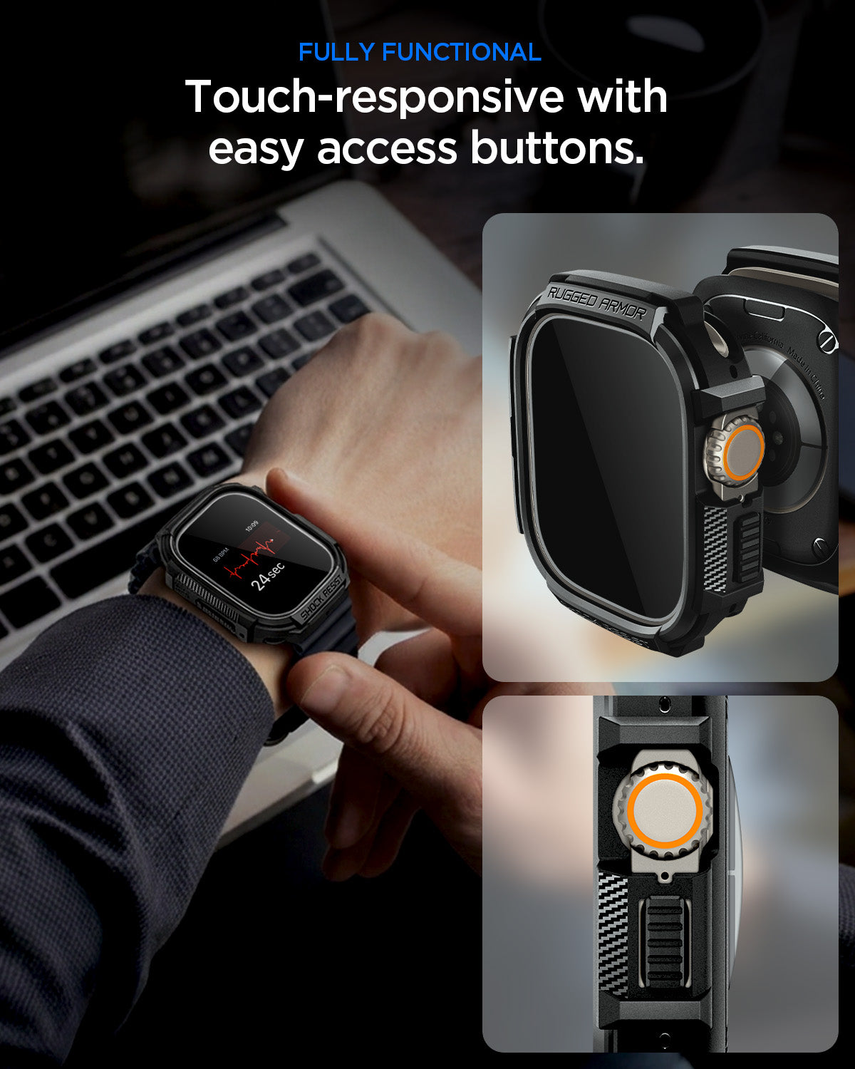 Apple Watch Series - Rugged Armor + Screen Protector