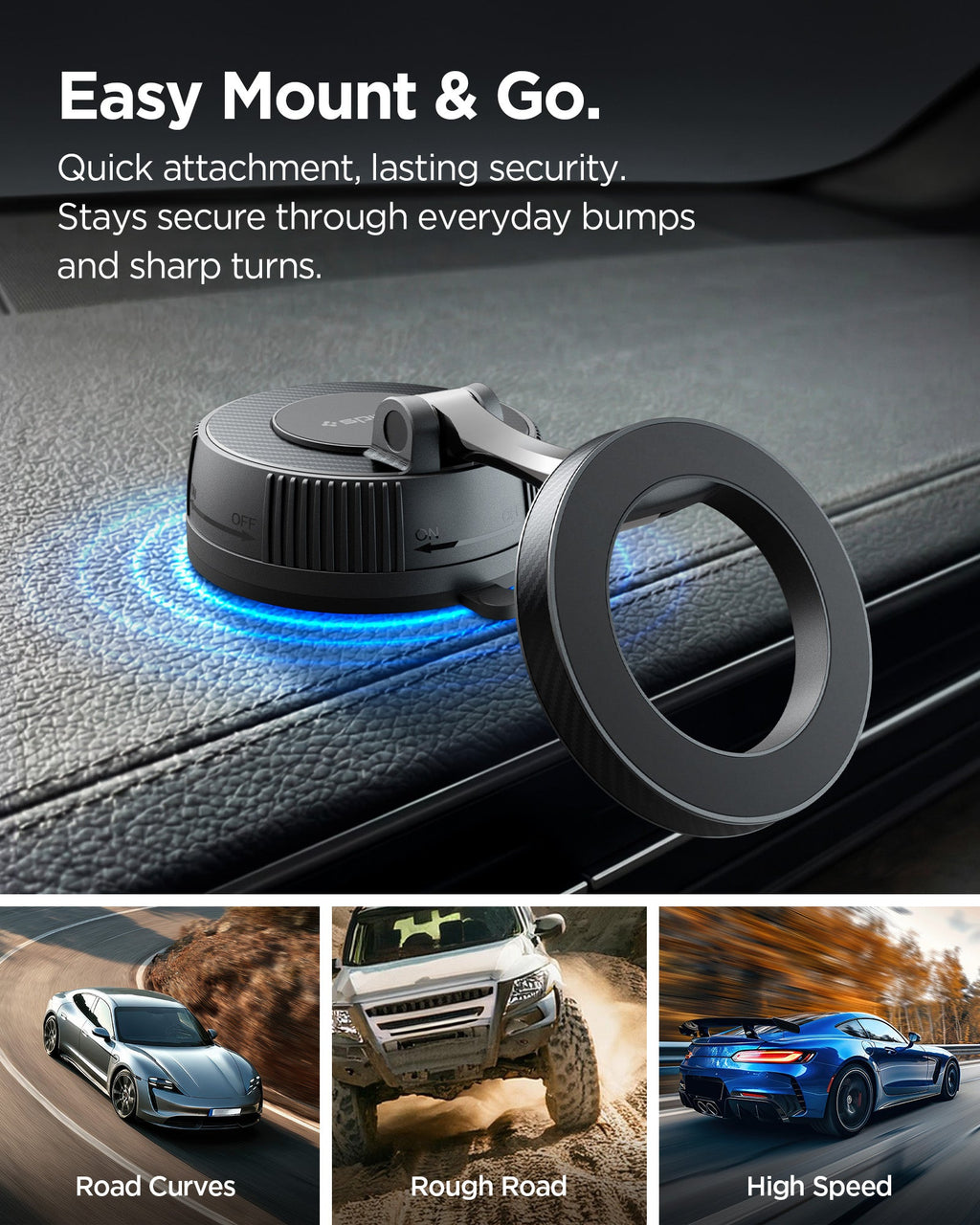 Spigen Magnetic Car Mount | MFT36 (Mag Fit)