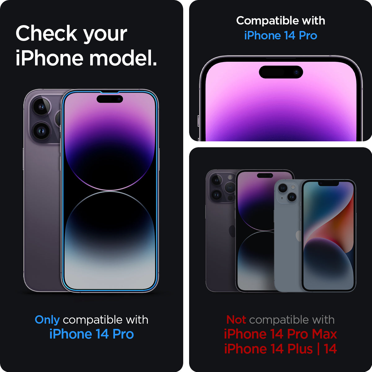 iPhone 14 Series - EZ Fit GLAS.tR | Sensor Protected