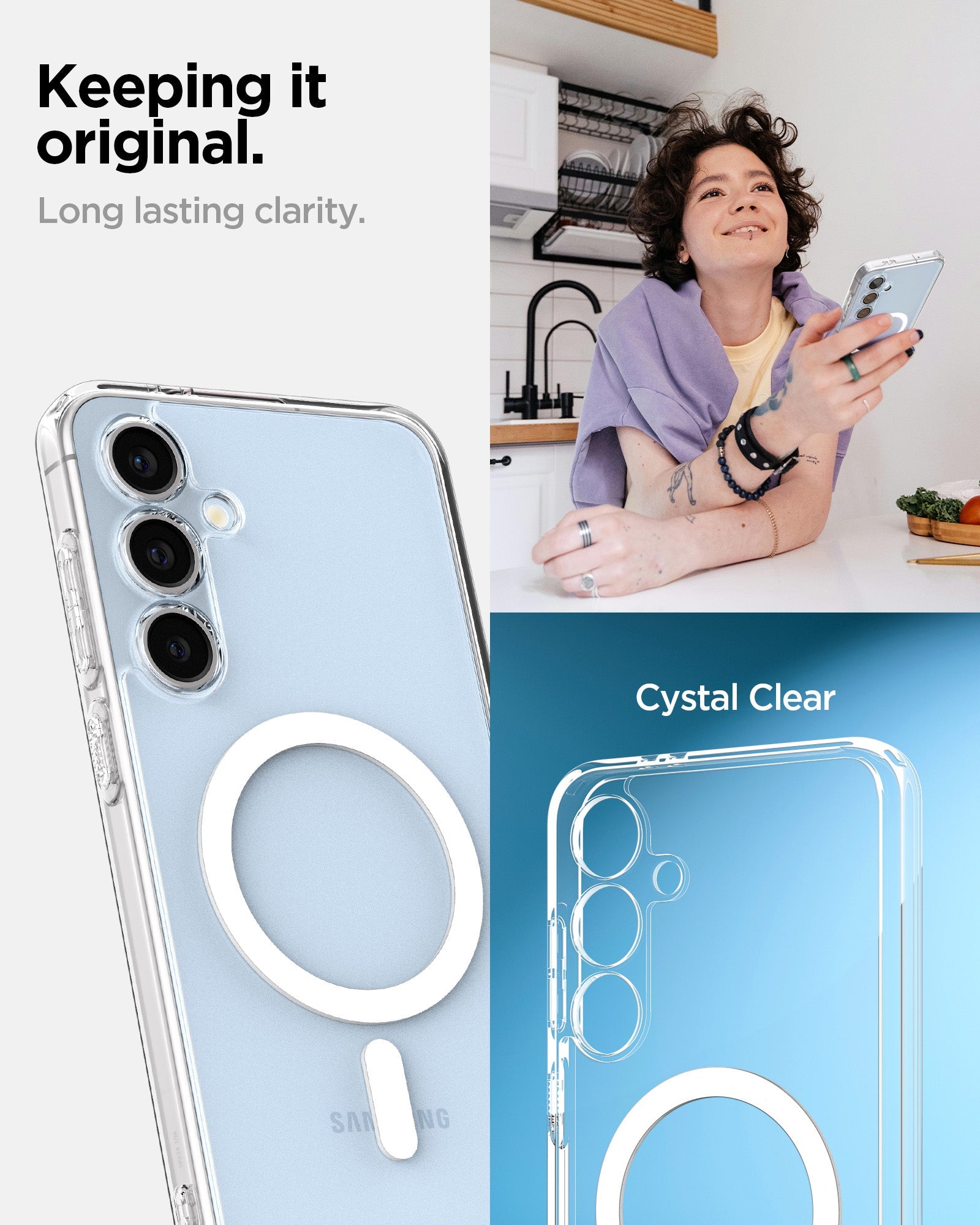Galaxy S24 Series - Ultra Hybrid Metal Ring (Mag Fit)