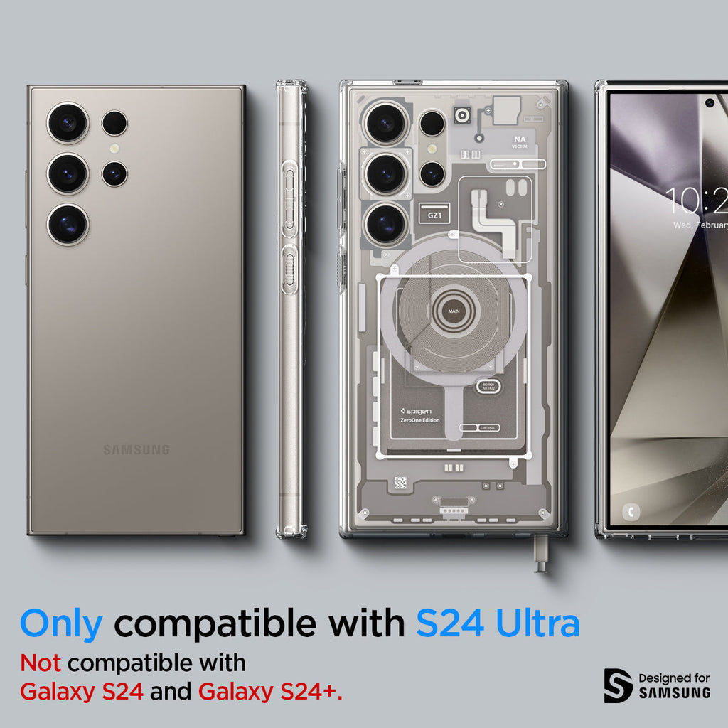 Galaxy S24 Series - Ultra Hybrid Metal Ring Zero One (Mag Fit)