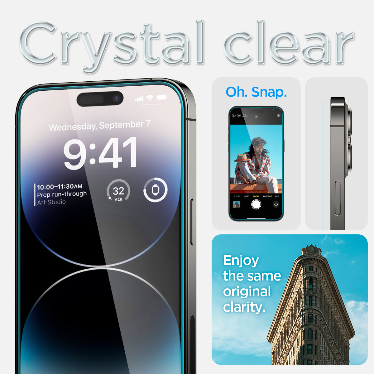 iPhone 14 Series - EZ Fit GLAS.tR | Sensor Protected