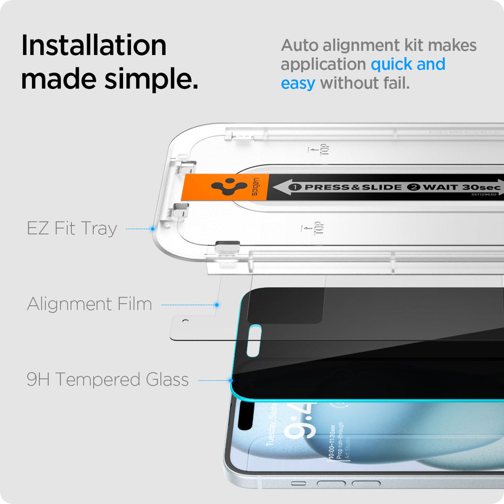 iPhone 15 Series - GLAS.tR EZ Fit | Privacy