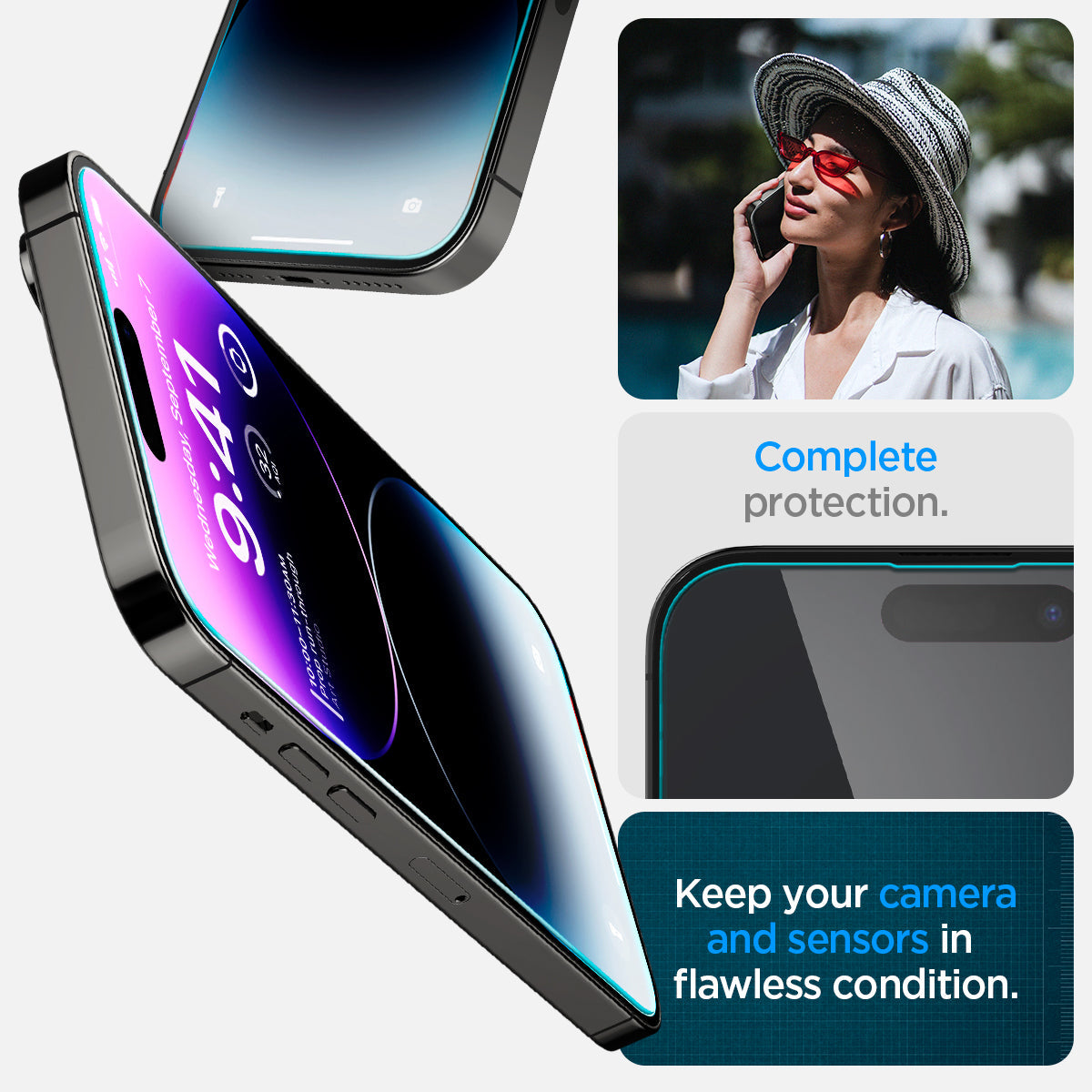 iPhone 14 Series - EZ Fit GLAS.tR | Sensor Protected