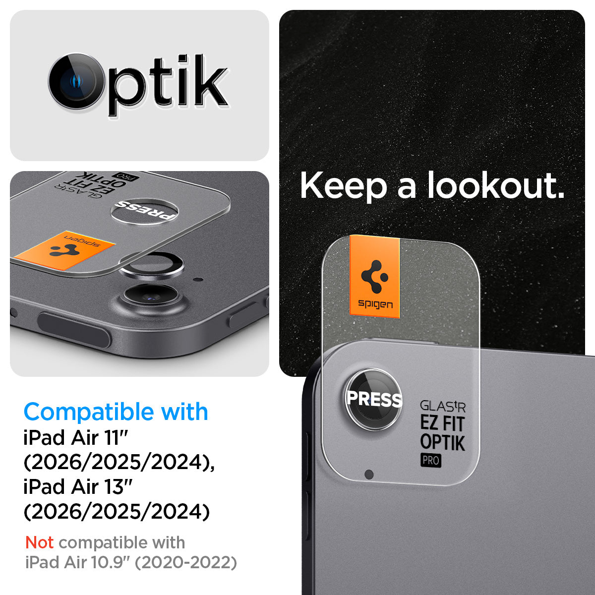 iPad Air Series - Optik Pro EZ Fit Lens Protector