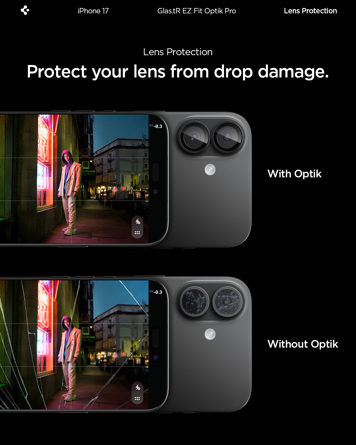 iPhone 17 Series - Optik Pro EZ Fit Lens Protector