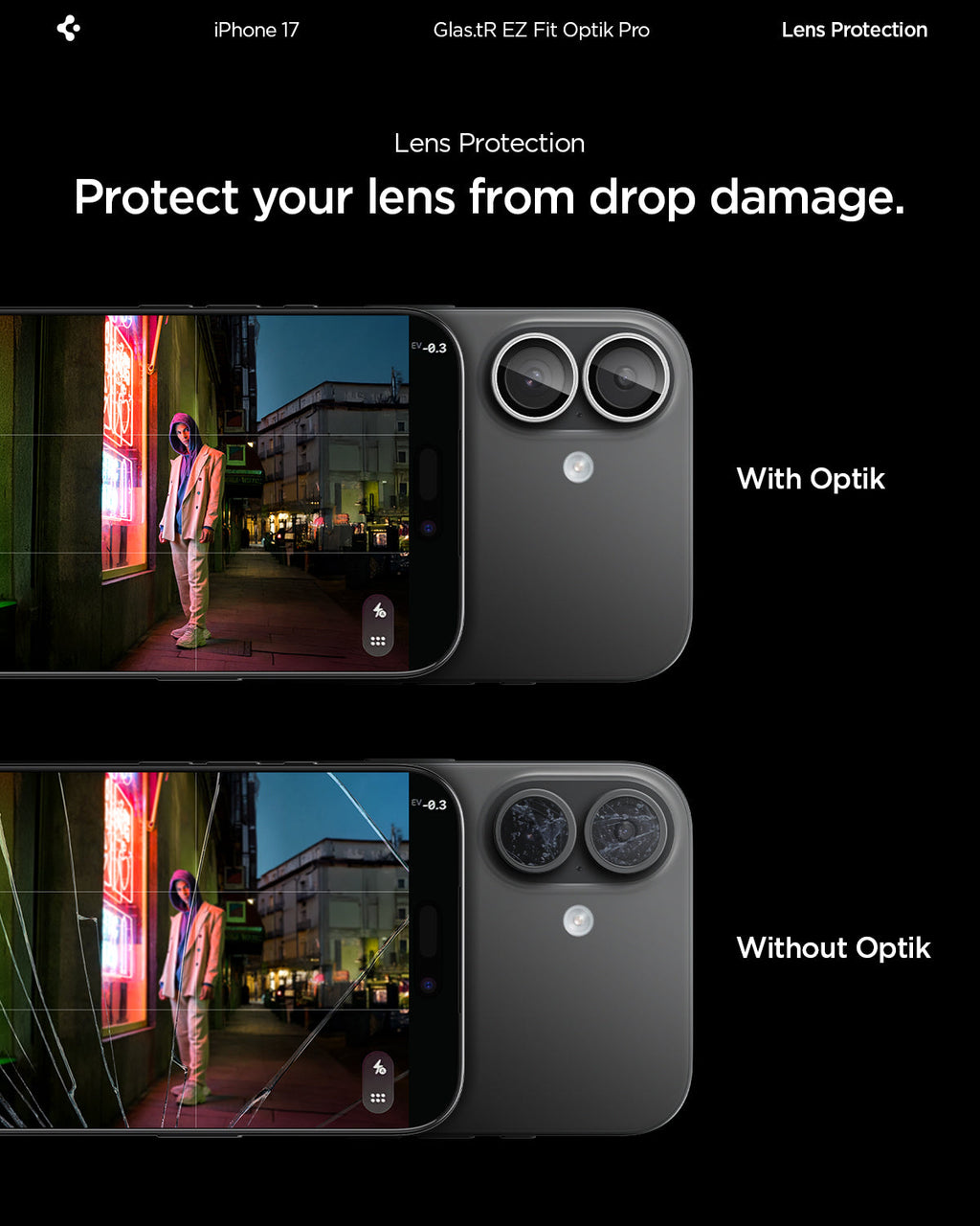 iPhone 17 Series - Optik Pro EZ Fit Lens Protector