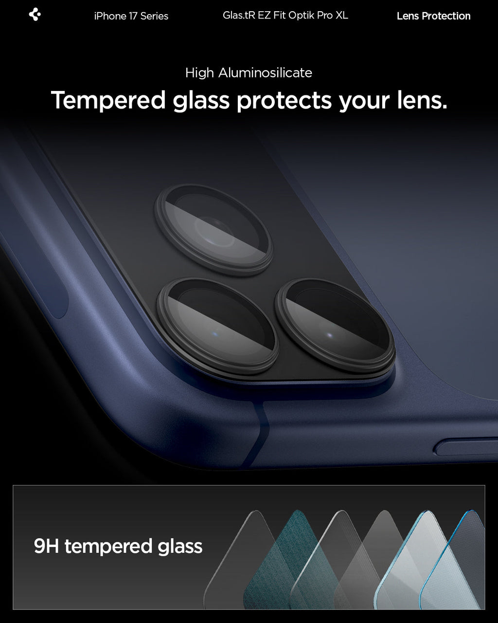 iPhone 17 Series - Optik Pro XL EZ Fit Lens Protector