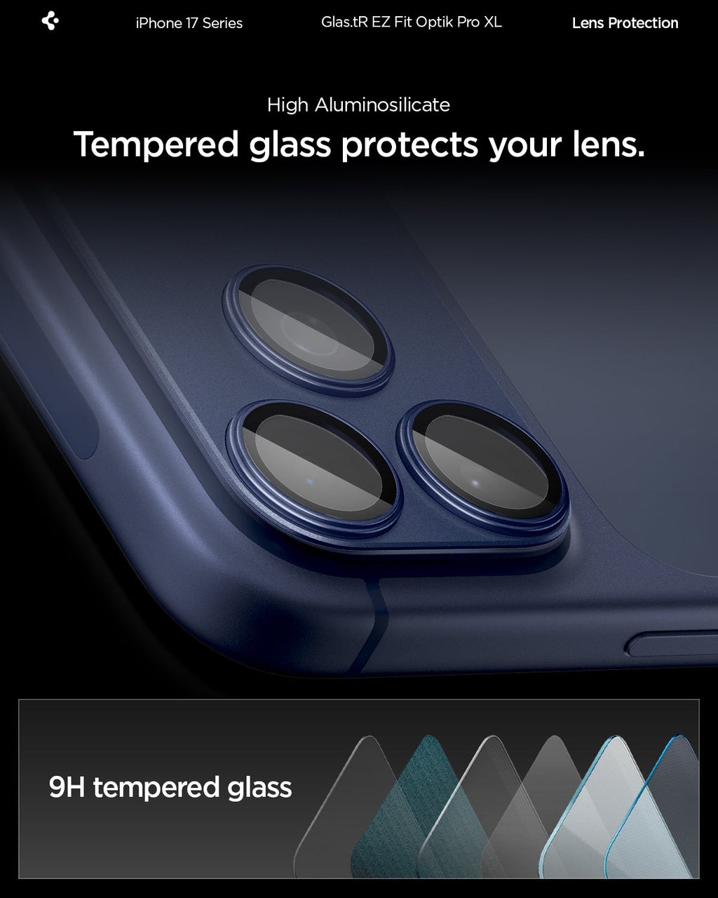 iPhone 17 Series - Optik Pro XL EZ Fit Lens Protector