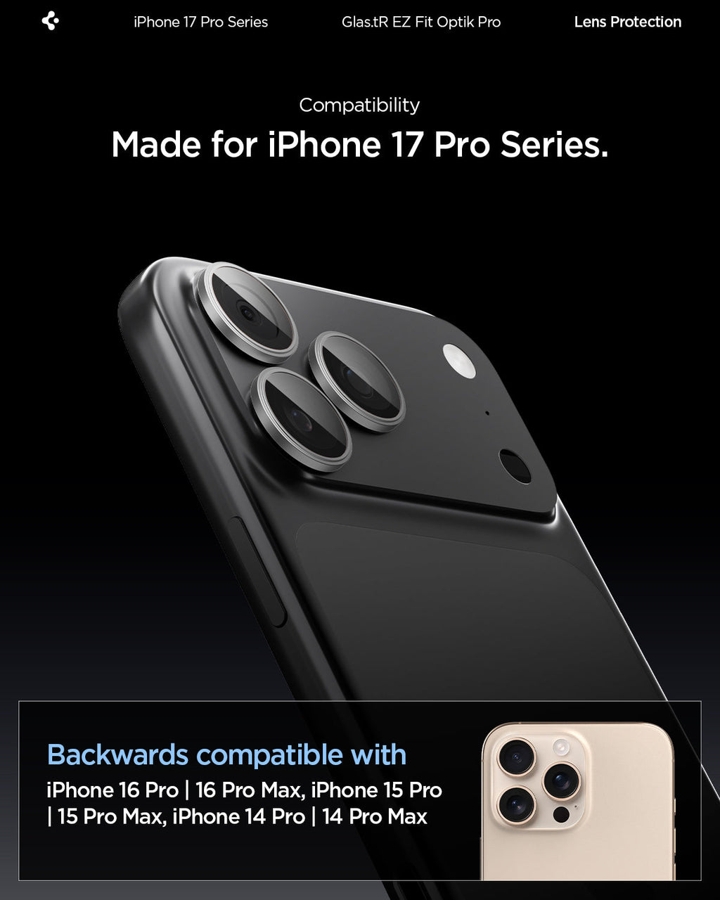 iPhone 17 Series - Optik Pro EZ Fit Lens Protector