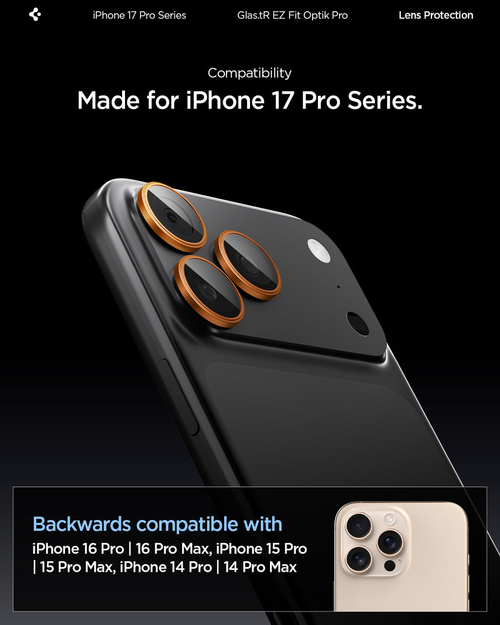 iPhone 17 Series - Optik Pro EZ Fit Lens Protector