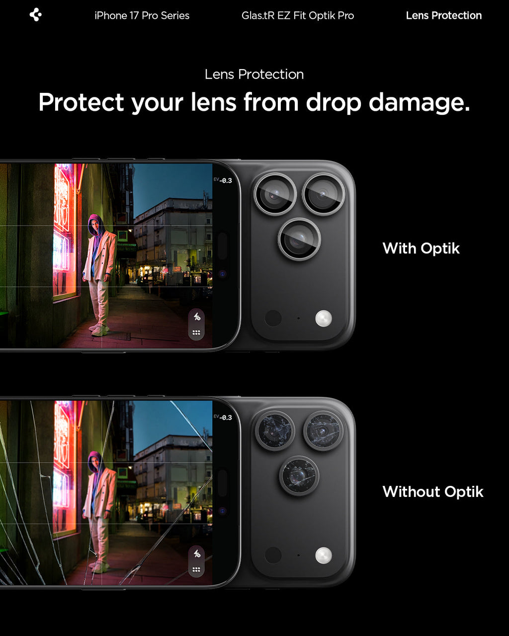 iPhone 17 Series - Optik Pro EZ Fit Lens Protector