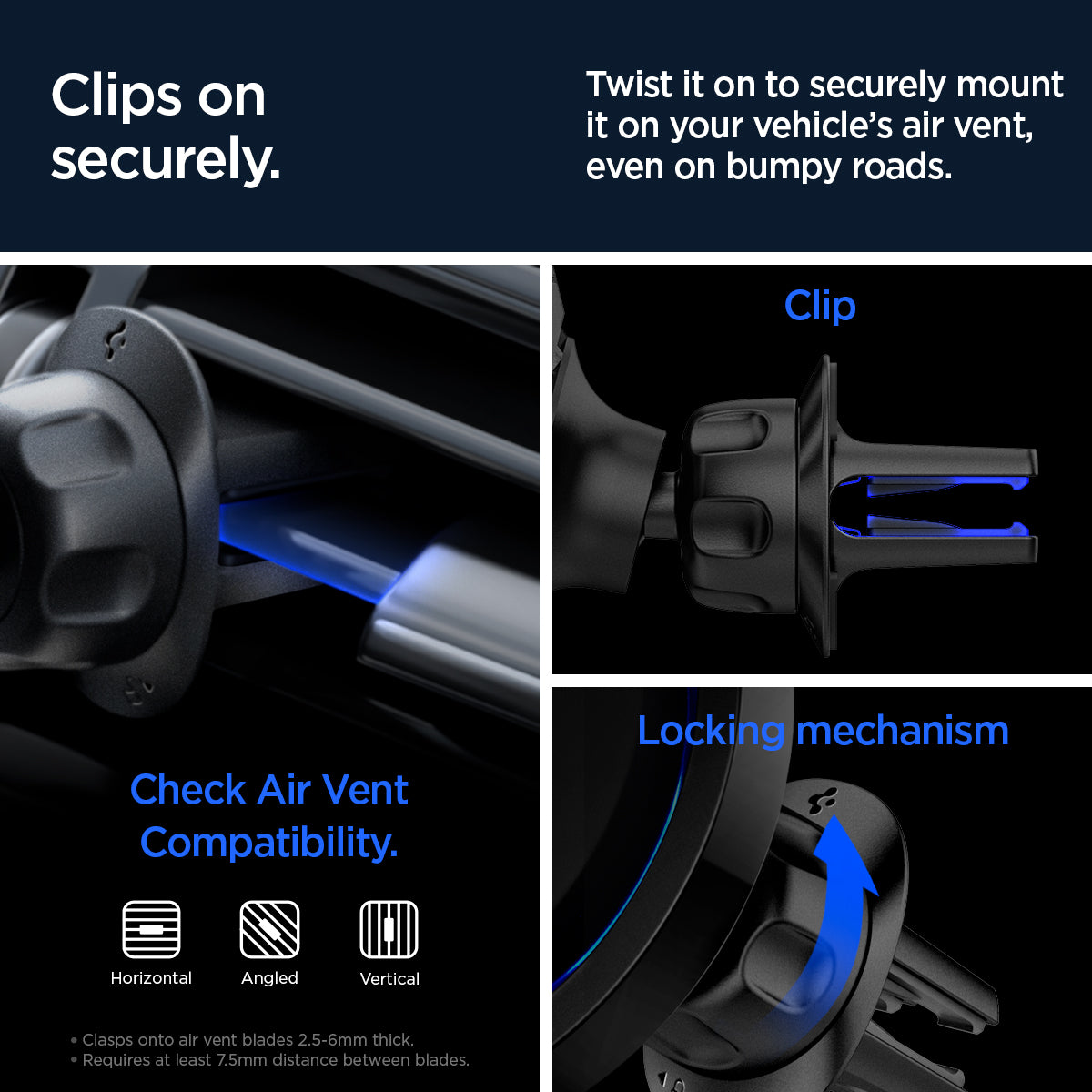 OneTap Pro 3 CryoMax™ Air Vent Car Mount | ITS12WC (Mag Fit)