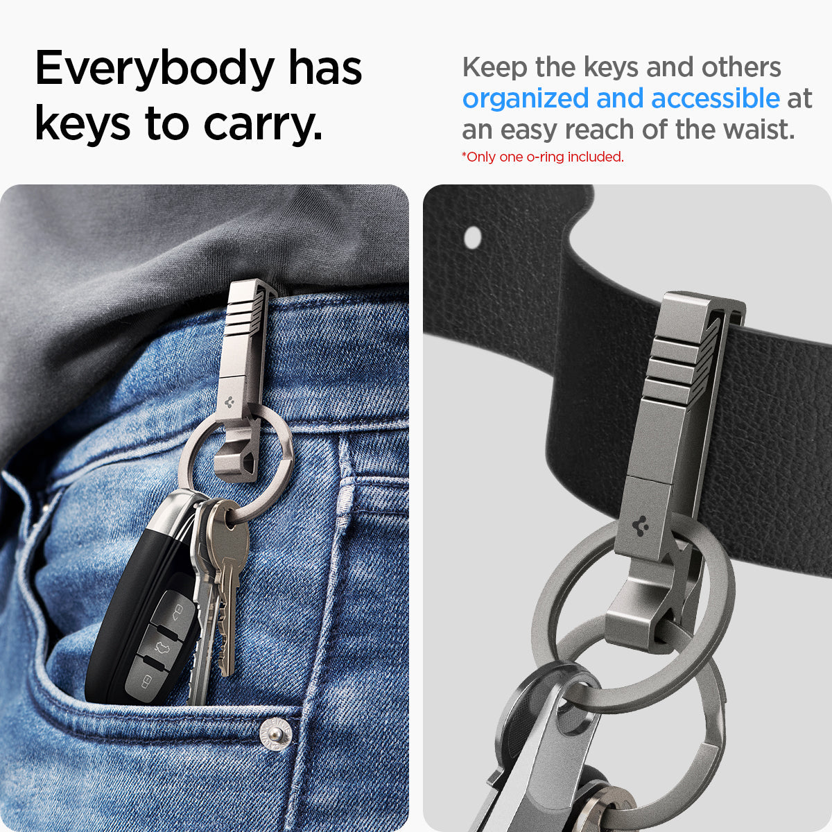 Metal Fit Key Clip Organizer