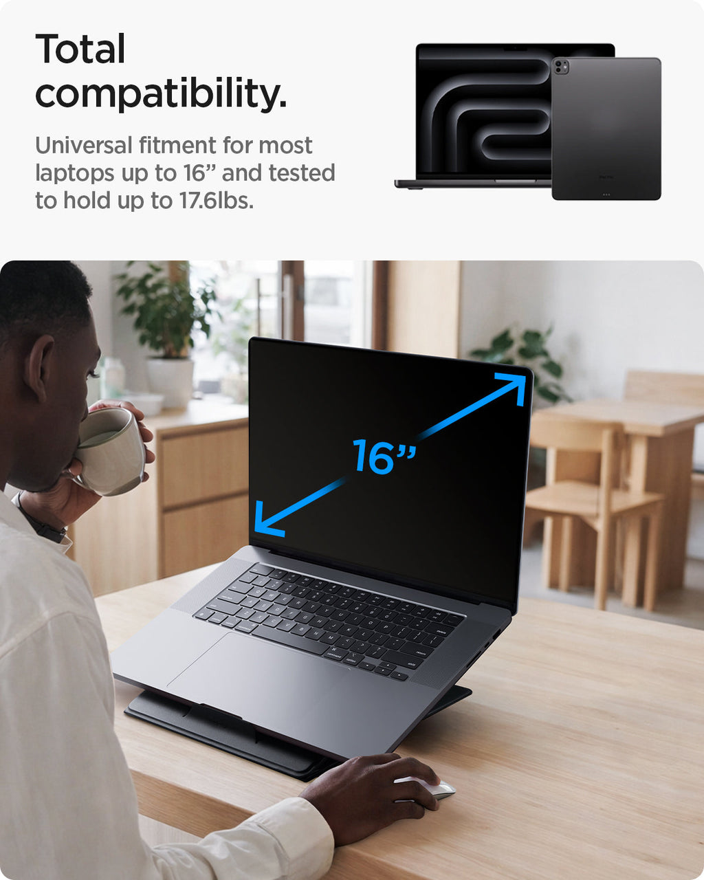 Slim Fold Laptop Stand | Non-Adhesive