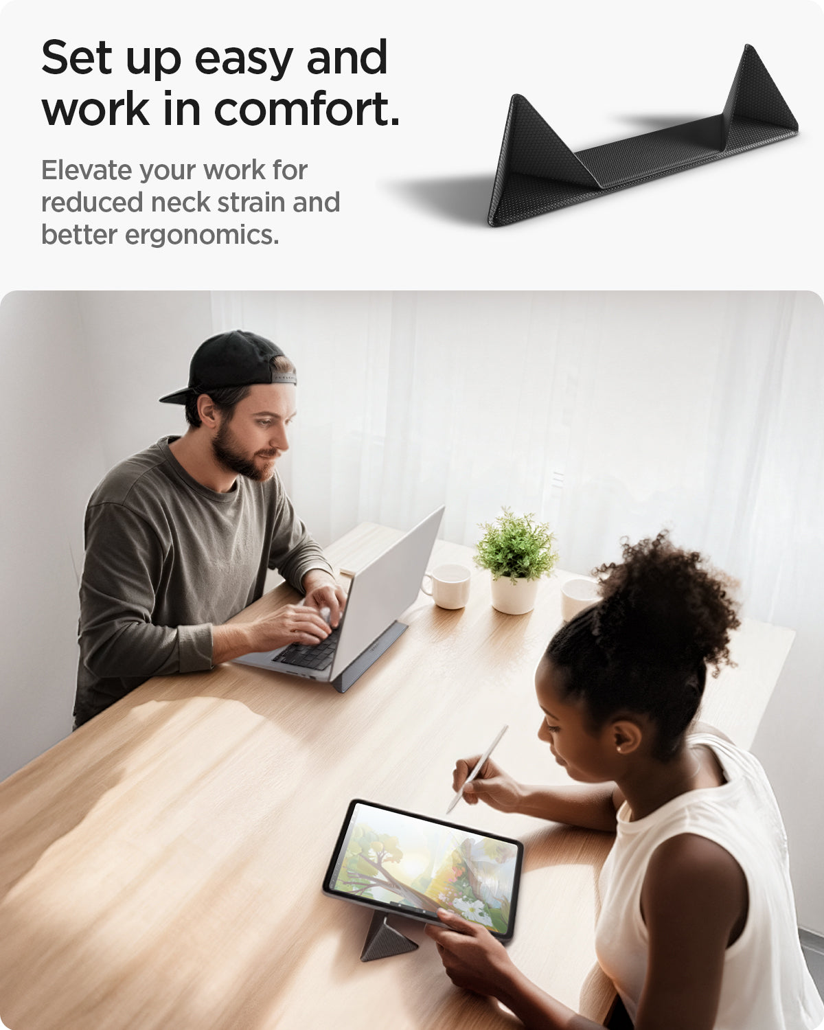Slim Fold Laptop Stand | Non-Adhesive