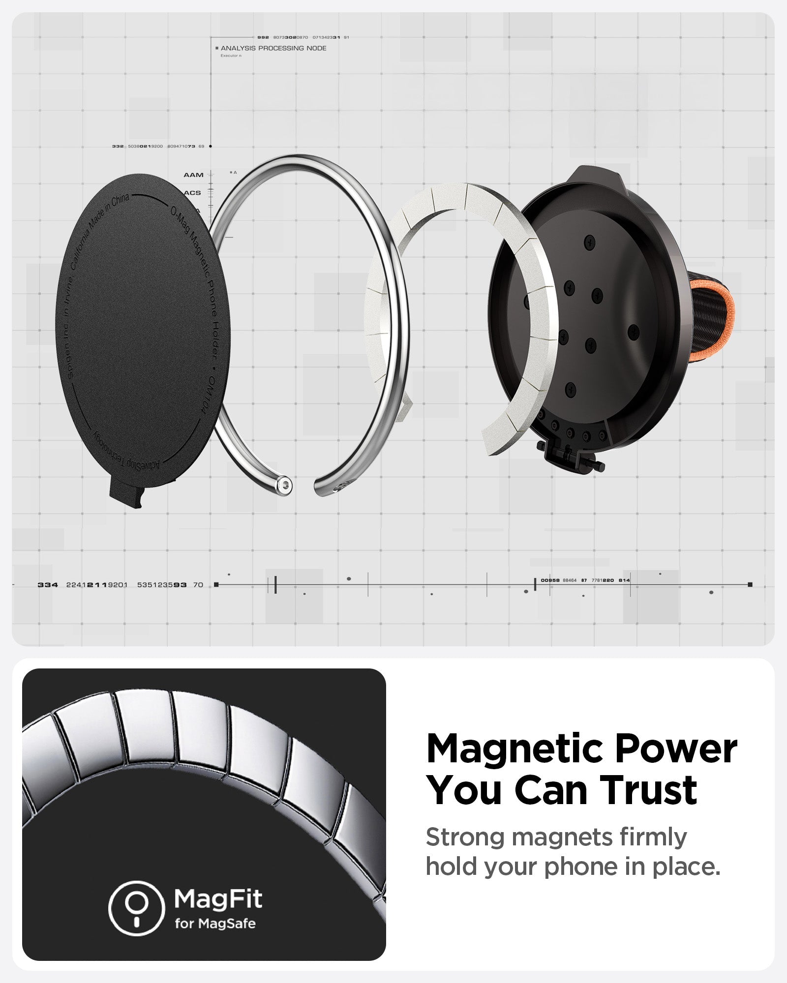 O-Mag Magnetic Phone Holder (Mag Fit) | OM104