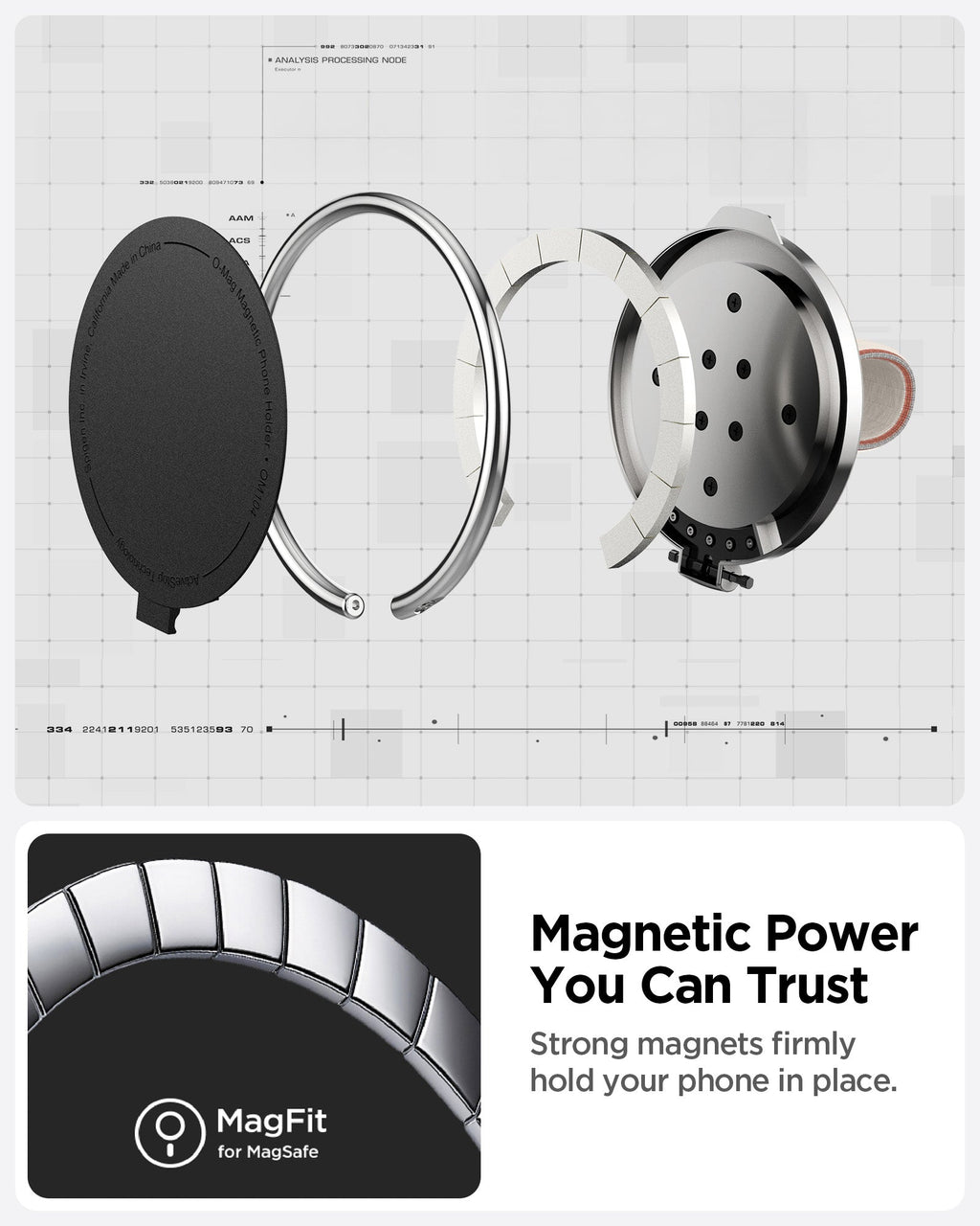 O-Mag Magnetic Phone Holder (Mag Fit) | OM104