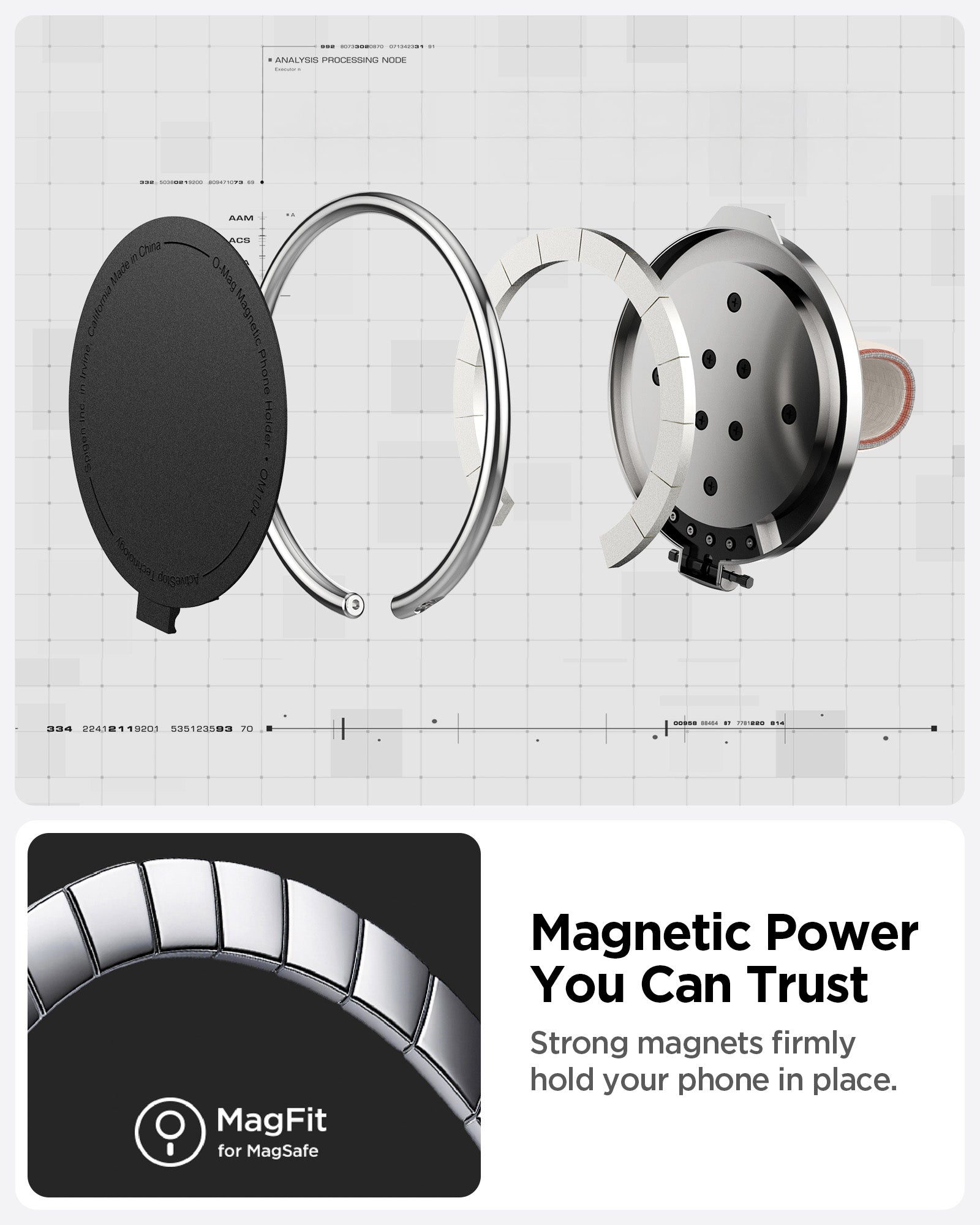 O-Mag Magnetic Phone Holder (Mag Fit) | OM104