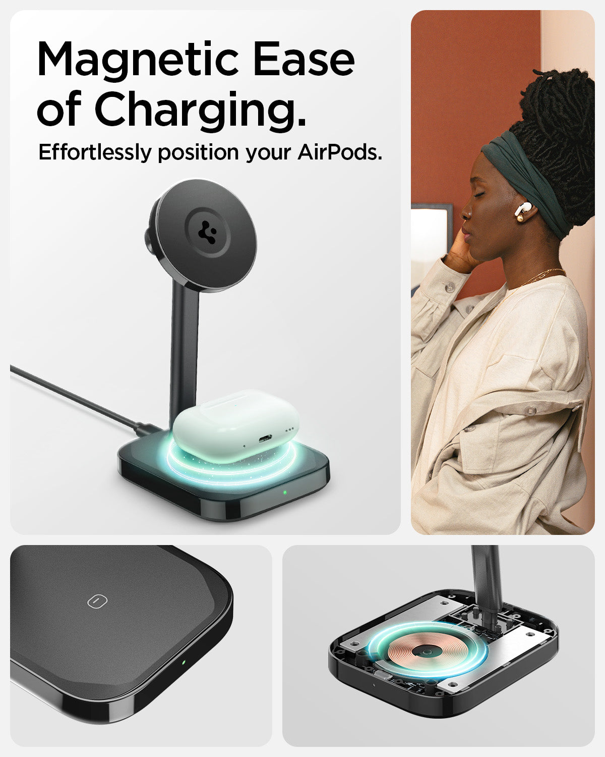 ArcField™ Magnetic Wireless Charger Stand | PF2100 (Mag Fit)