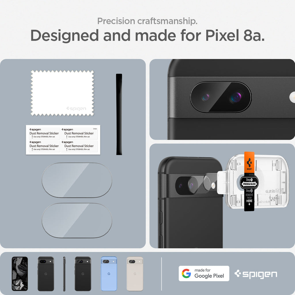 Pixel 8 Series - Optik EZ Fit Lens Protector