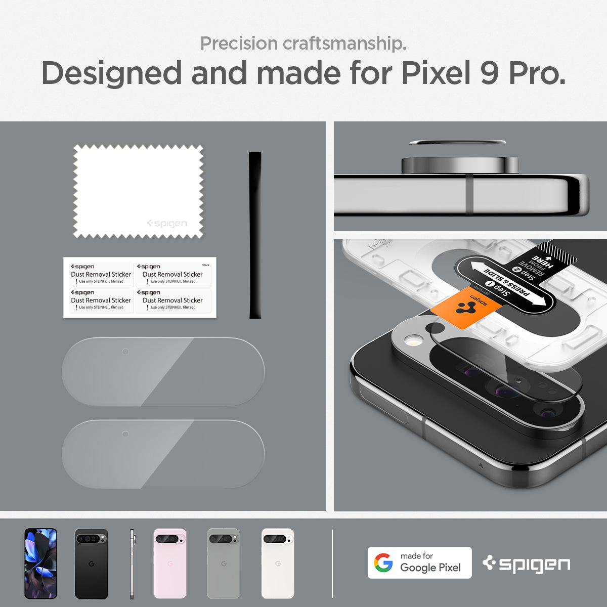 Pixel 9 Series - Optik EZ Fit Lens Protector