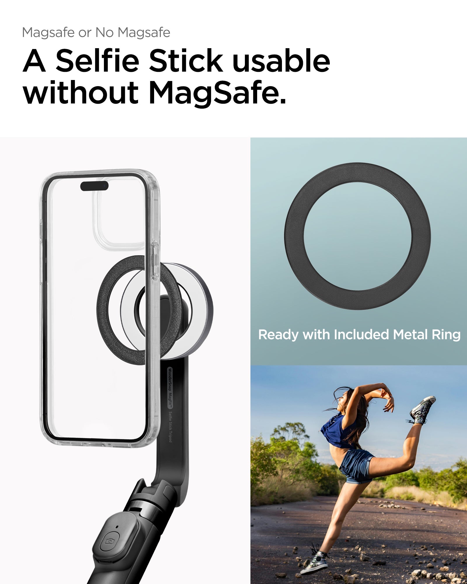 Tripod Selfie Stick (Mag Fit) | S571W