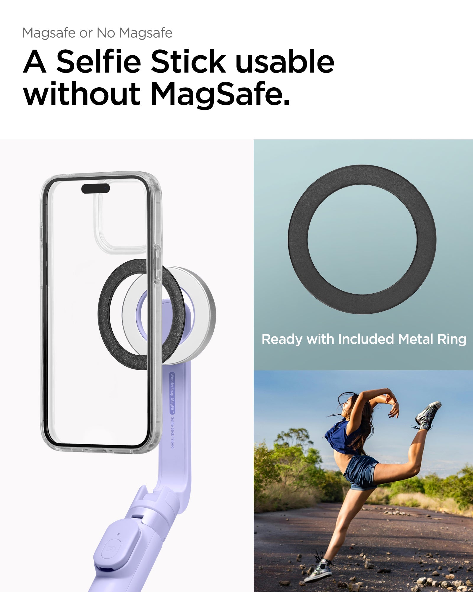 Tripod Selfie Stick (Mag Fit) | S571W