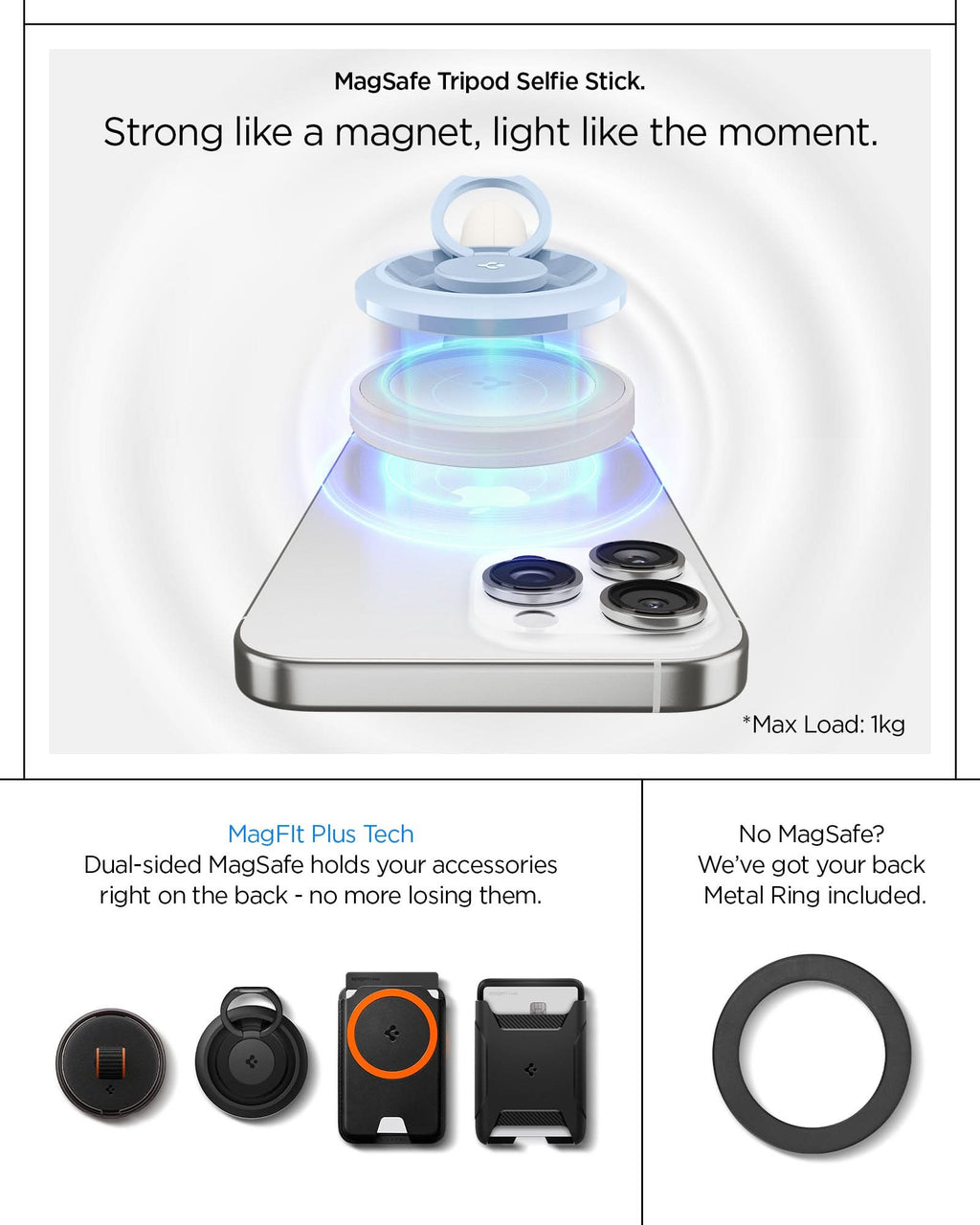 Tripod Selfie Stick (Mag Fit+) | S581W