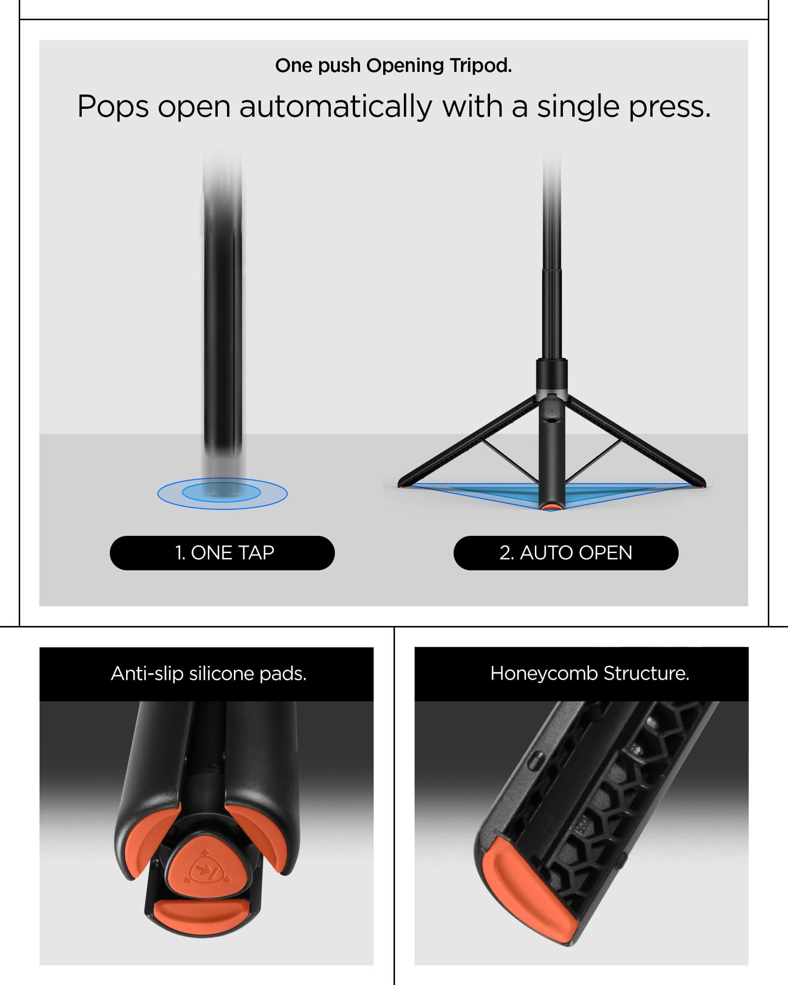 Tripod Selfie Stick (Mag Fit+) | S581W