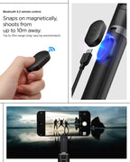 Tripod Selfie Stick (Mag Fit+) | S581W