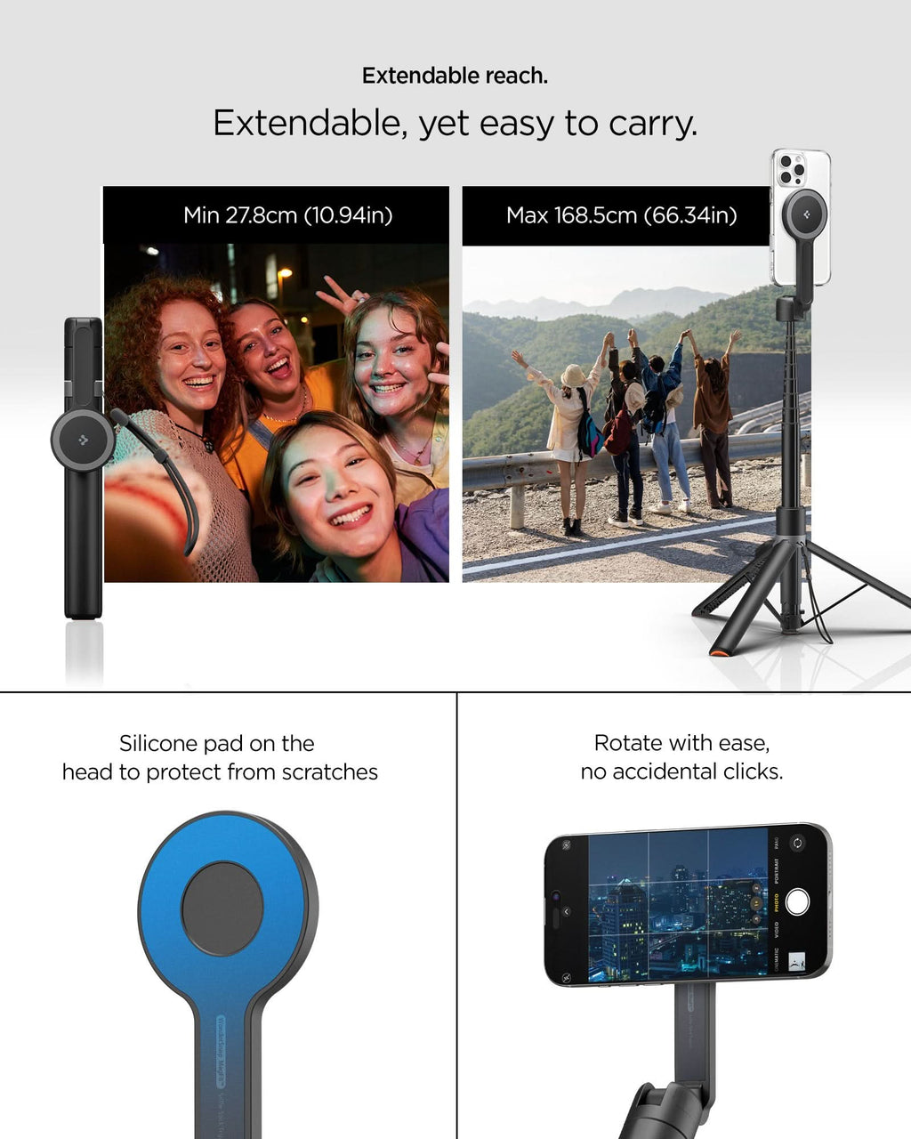 Tripod Selfie Stick (Mag Fit+) | S581W