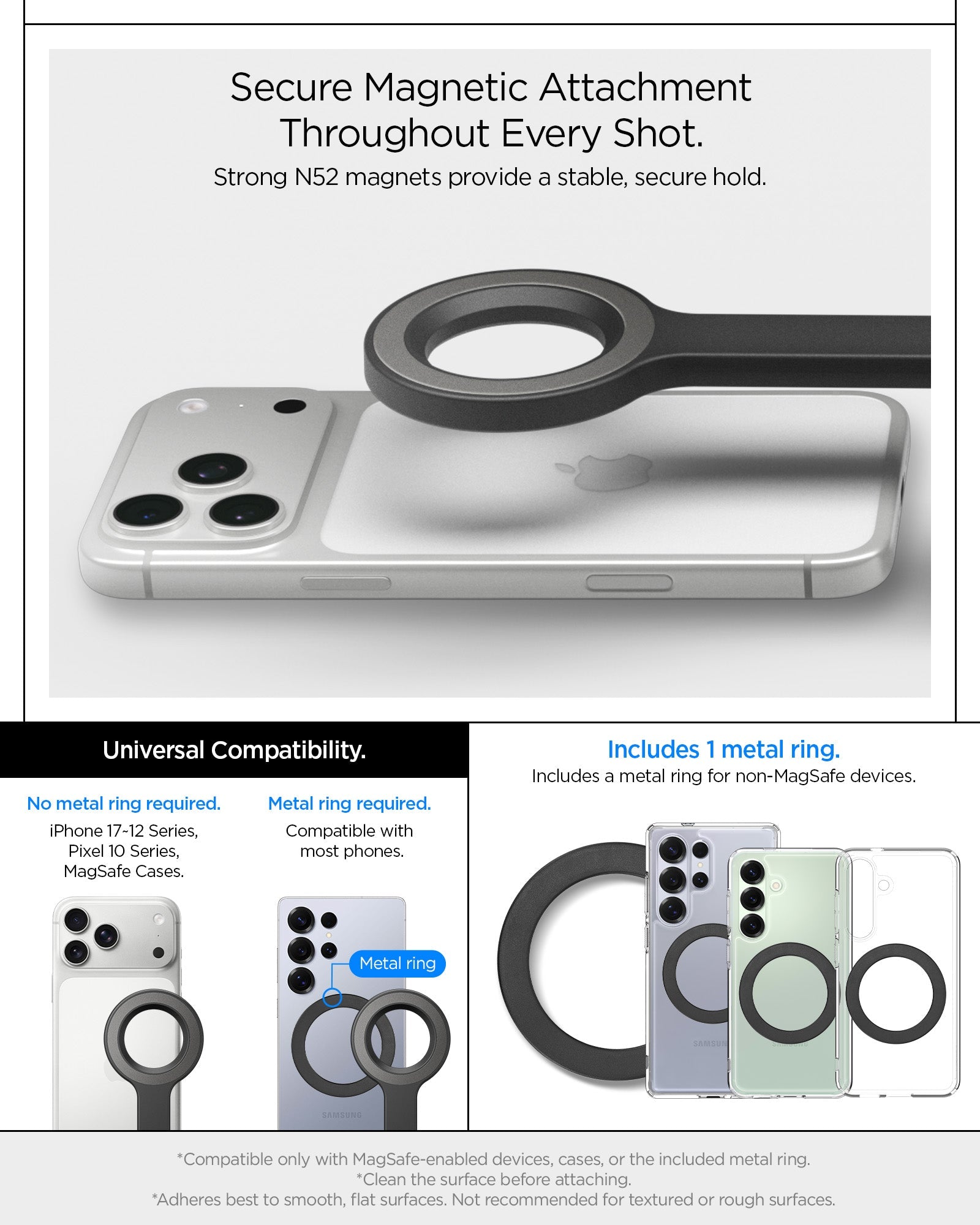 Tripod Selfie Stick (Mag Fit+) | S582W