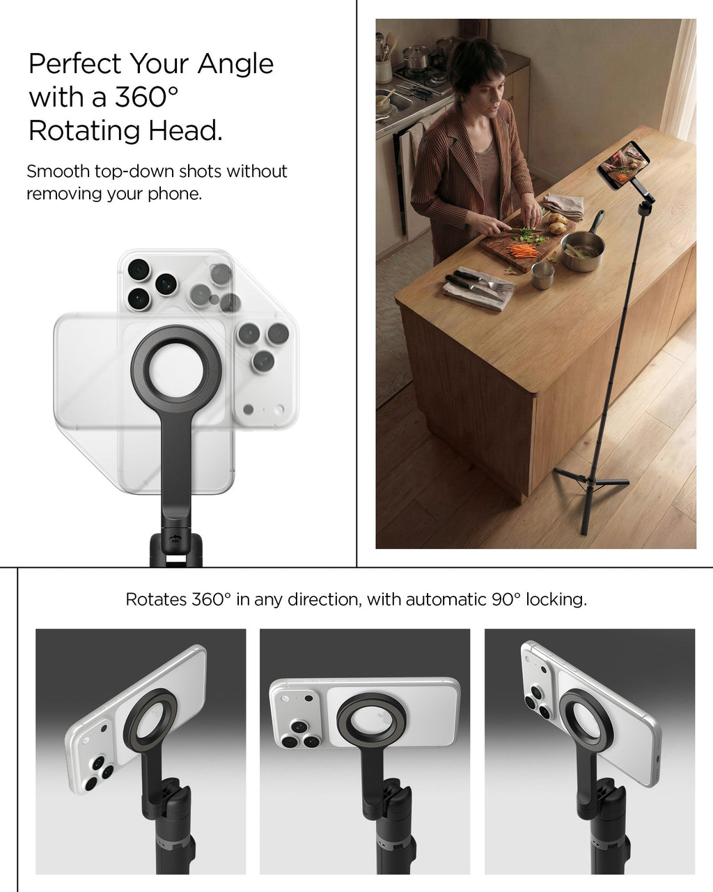 Tripod Selfie Stick (Mag Fit+) | S582W