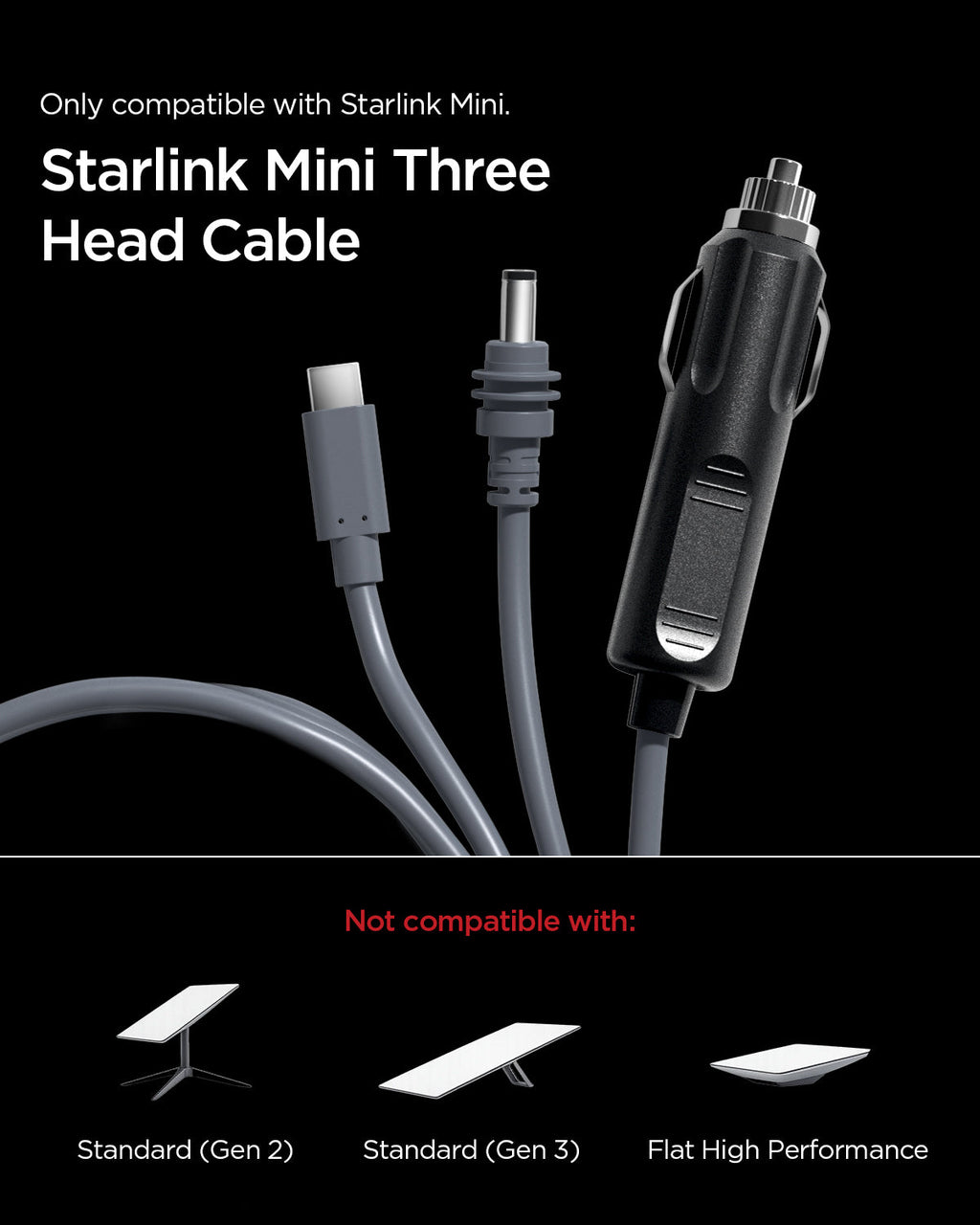 Starlink Mini 3 in 1 Cable | STL213-10