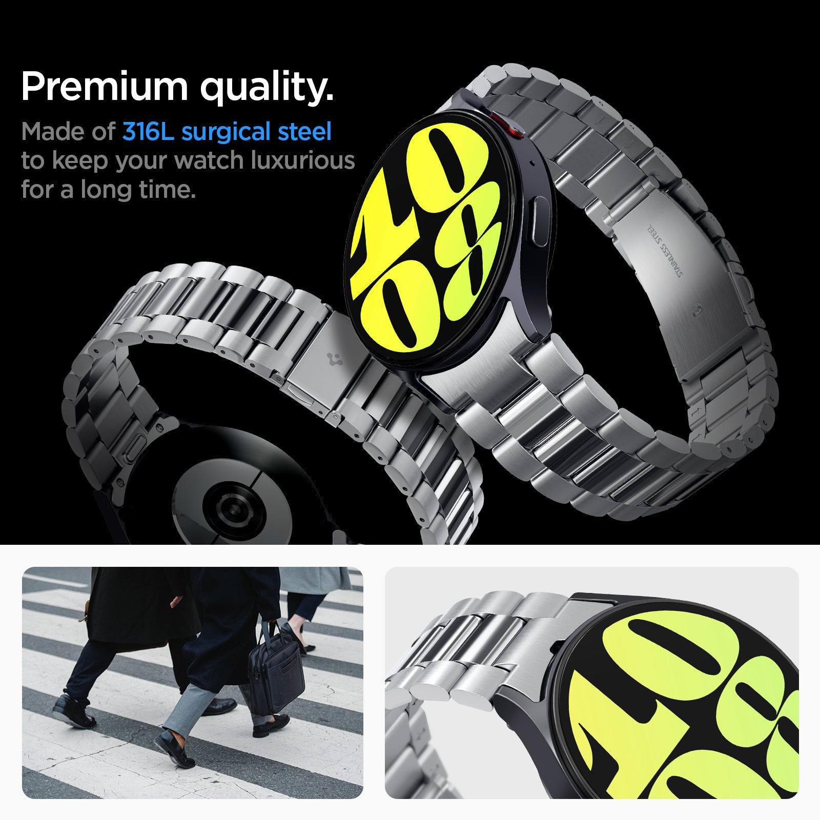 Galaxy Watch Series - Modern Fit 316L Band