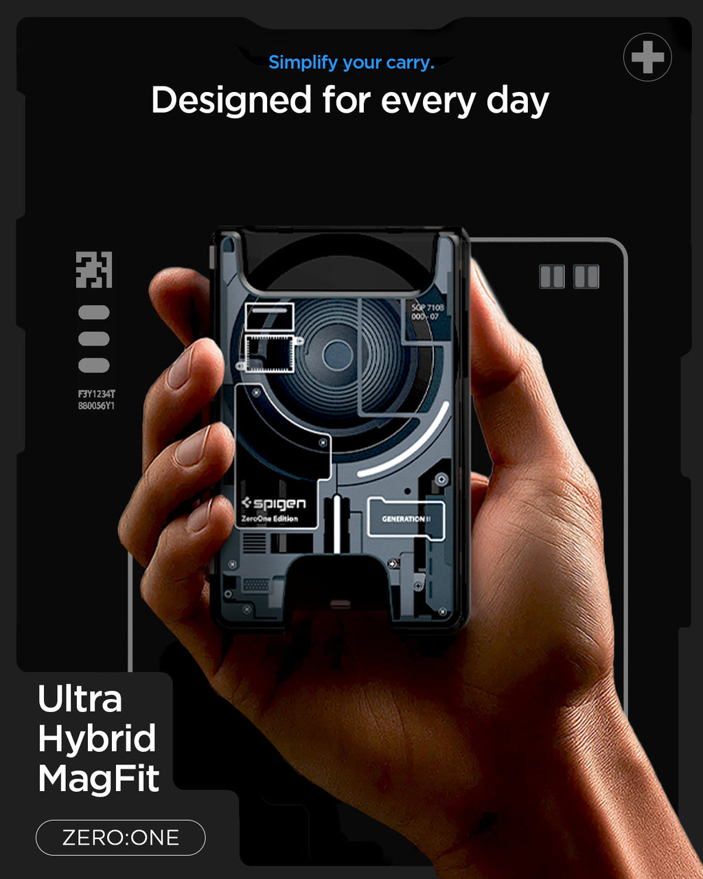 MagSafe Card Holder Ultra Hybrid Zero One V2 (Mag Fit)