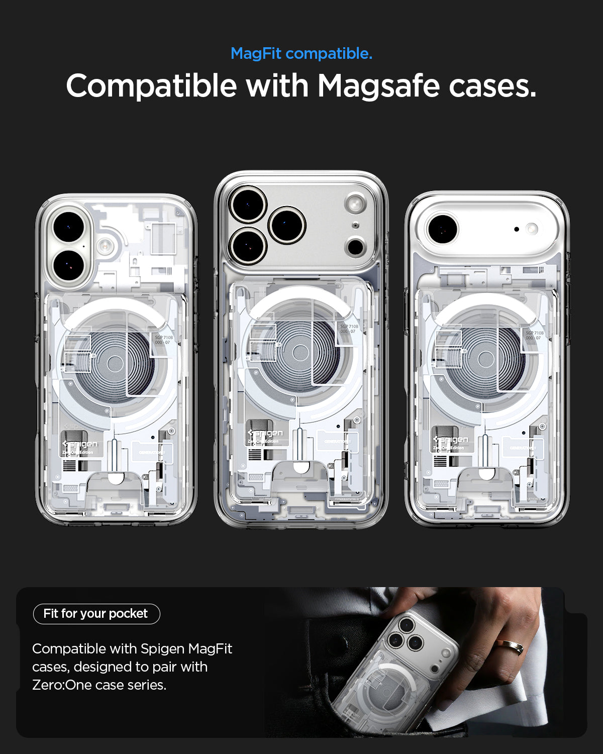 MagSafe Card Holder Ultra Hybrid Zero One V2 (Mag Fit)