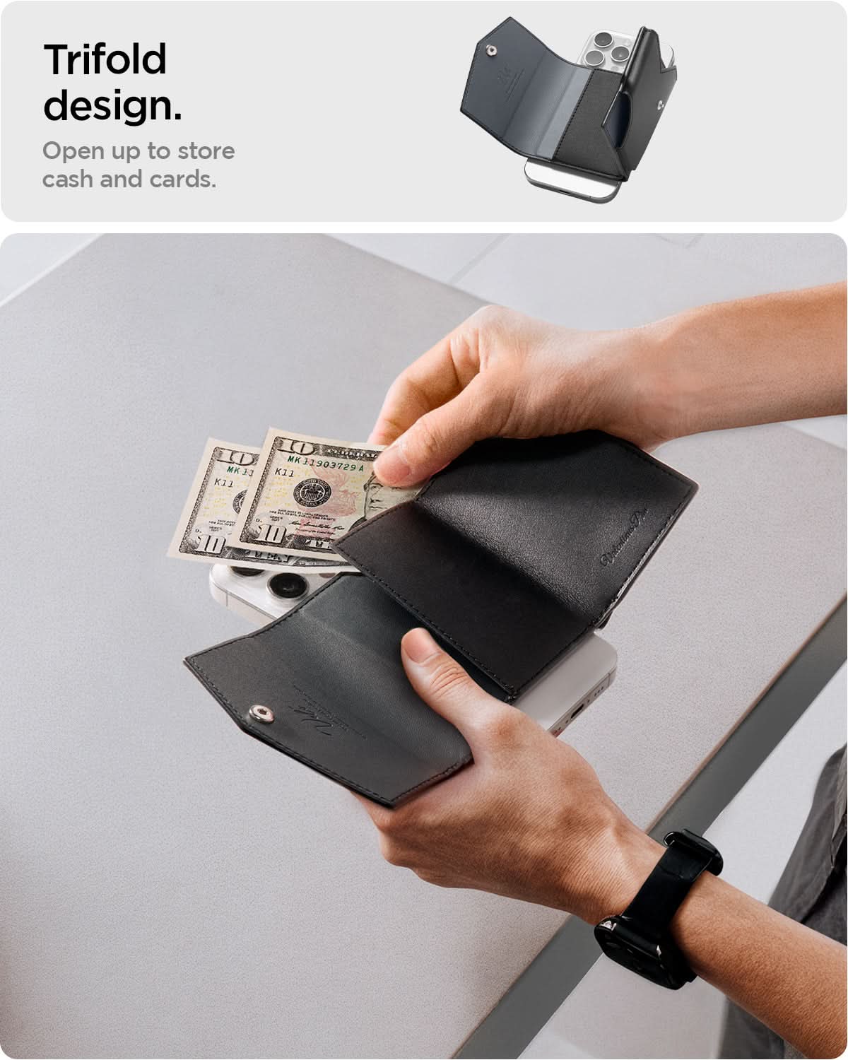 MagSafe Card Holder Valentinus Pro | 3 Cards (Mag Fit)