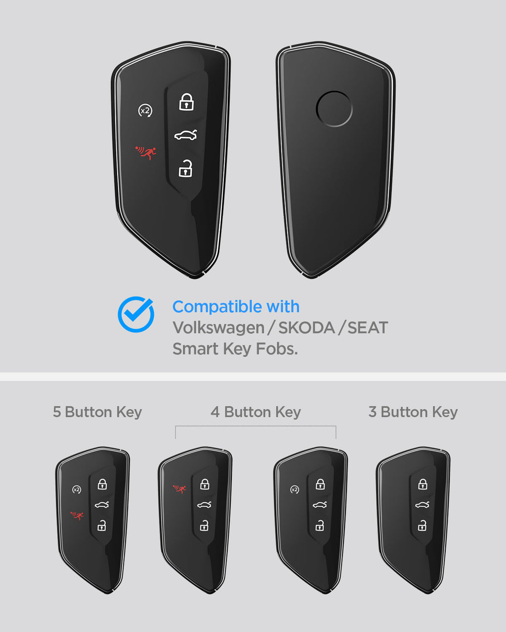 Volkswagen Key Fob Cover | VK100