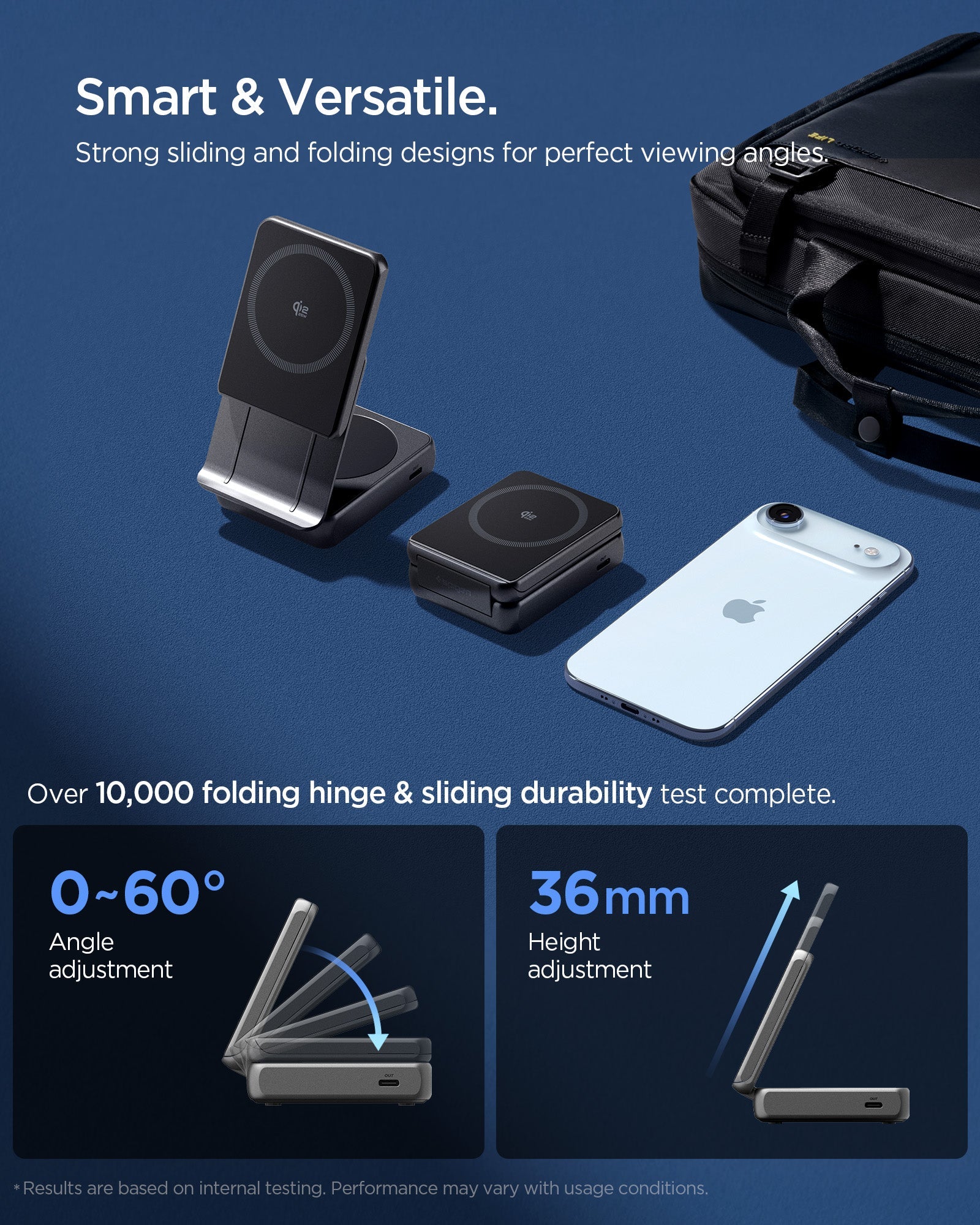 2-in-1 Magnetic Qi2.2 Wireless Charger | EF302MOQ (Mag Fit)