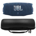 JBL CHARGE 6 Waterproof Portable Speaker Bundle with gSport Carbon Fiber Case (Blue)