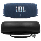 JBL CHARGE 6 Waterproof Portable Speaker Bundle with gSport Carbon Fiber Case (Blue)