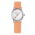 Mondaine Ladies Watch Classic White Orange